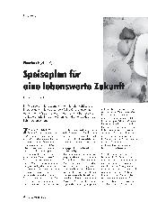 Vorschauseite 1: Speiseplan für eine lebenswerte Zukunft