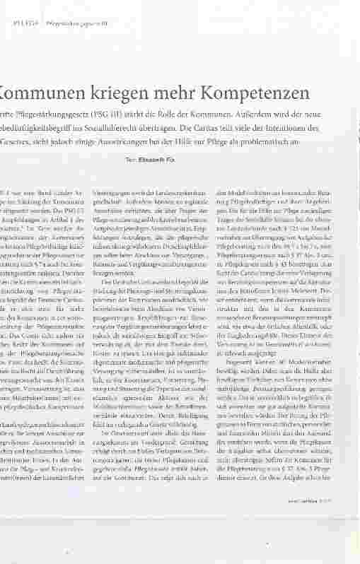 Vorschauseite 1: Kommunen kriegen mehr Kompetenzen