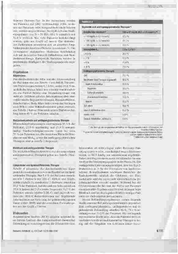 Vorschauseite 3: Kardiovaskuläre Risikofaktoren bei Typ-2-Diabetikern in Deutschland - ein Versorgungsparadox