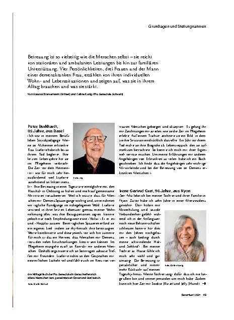 Vorschauseite 2: Gesichter und ihre Geschichten