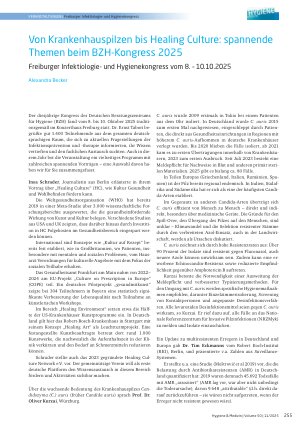 Vorschauseite 1: Von Krankenhauspilzen bis Healing Culture: spannende Themen beim BZH-Kongress 2025
