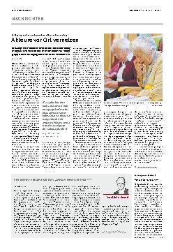 Vorschauseite 1: Akteure vor Ort vernetzen