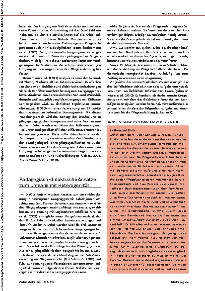 Vorschauseite 2: Eckfälle und Aufgabenanalyse Differenzierung im Pflegeunterricht