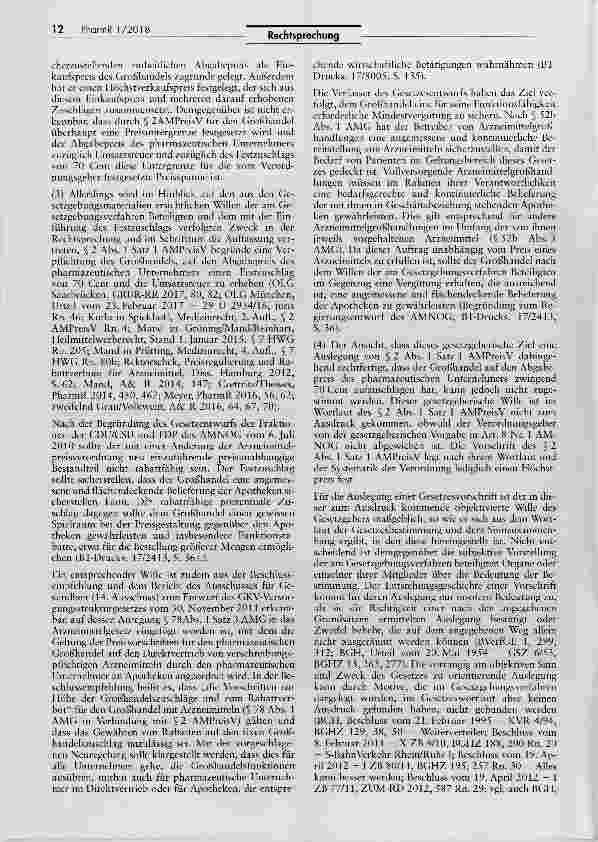 Vorschauseite 5: Rabatte und Skonti im pharmazeutischen Großhandel bei Abgabe verschreibungspflichtiger Arzneimittel an Apotheken zulässig