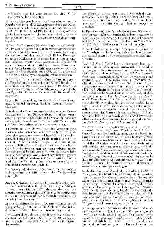 Vorschauseite 2: FS Arzneimittelindustrie e.V.