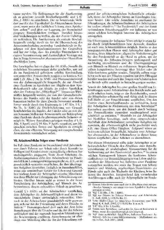 Vorschauseite 5: Rechtliche Aspekte einer Pandemie in Deutschland