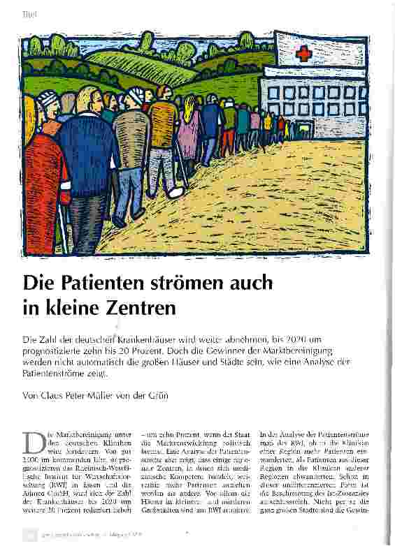 Vorschauseite 1: Die Patienten strömen auch in kleine Zentren