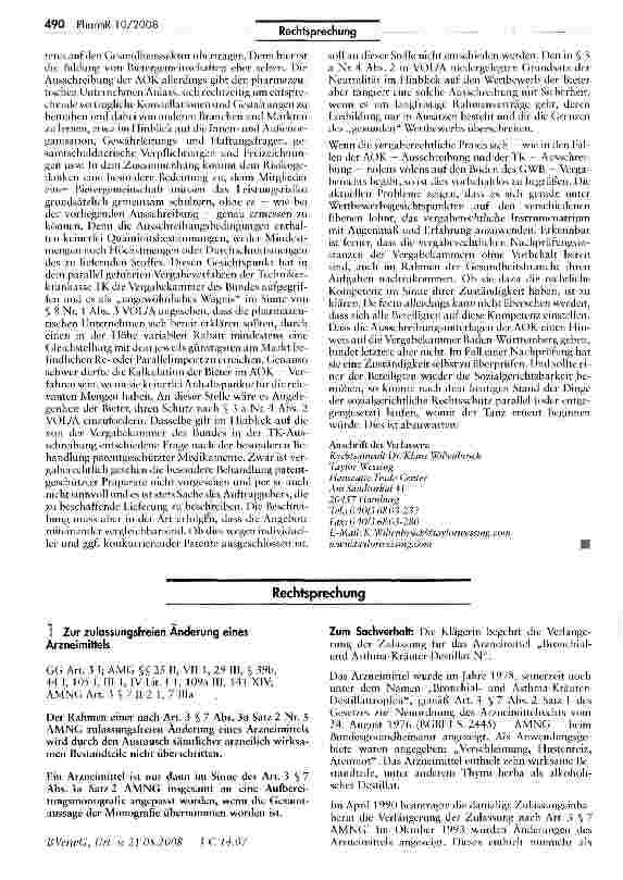 Vorschauseite 3: Der Tanz um die Rabattverträge: Vorwärts — Rückwärts - Seitwärts - Schluss?
