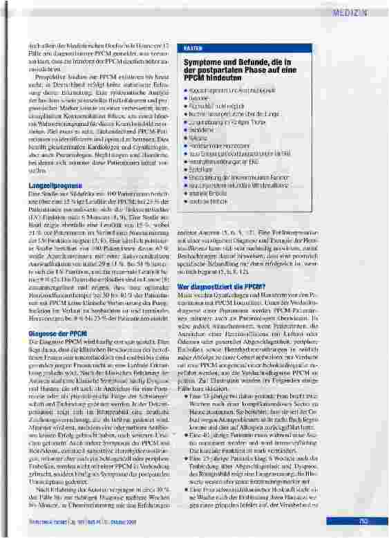 Vorschauseite 3: Die postpartale Kardiomyopathie