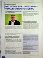Vorschauseite 1: Diagnose: Cyberangriff. Wie können sich Krankenhäuser vor Cyberattacken schützen?