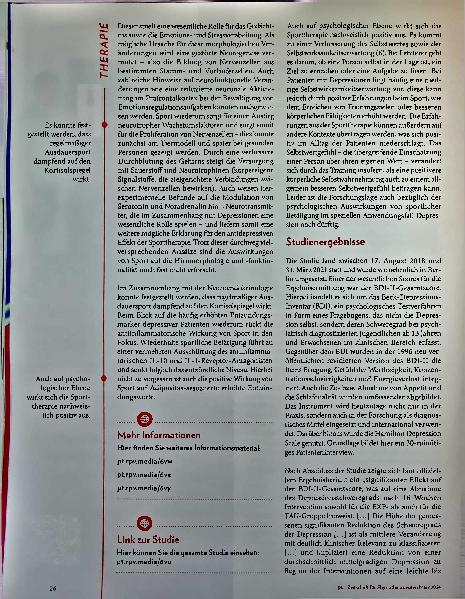 Vorschauseite 3: Bewegt mental gesund: Sporttherapie bei Depression