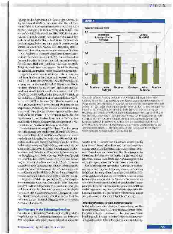 Vorschauseite 4: Körperliche Aktivität in der Prävention und Therapie des kolorektalen Karzinoms
