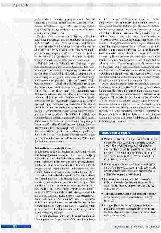 Vorschauseite 5: Körperliche Aktivität in der Prävention und Therapie des kolorektalen Karzinoms