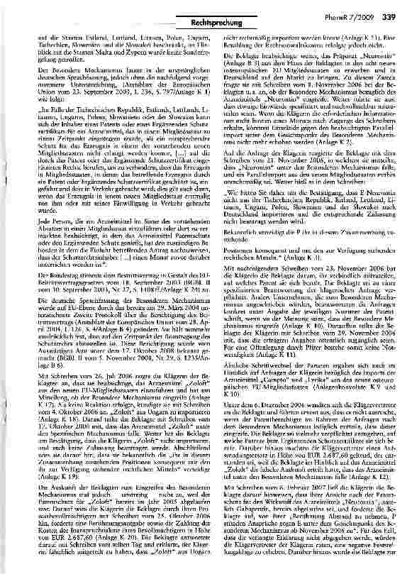 Vorschauseite 2: Zur Anwendbarkeit des sog. Besonderen Mechanismus