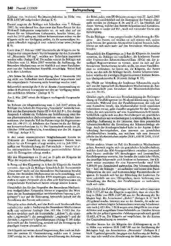 Vorschauseite 3: Zur Anwendbarkeit des sog. Besonderen Mechanismus