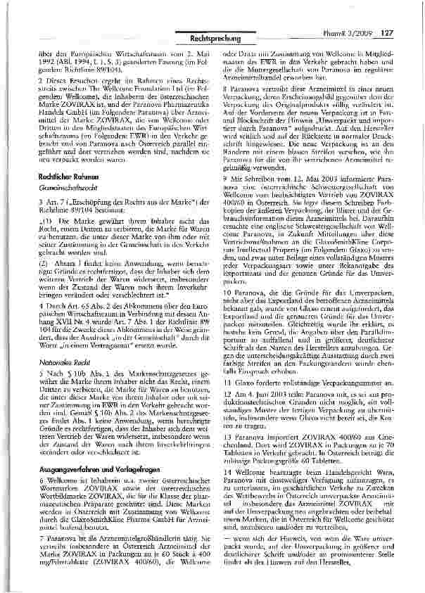Vorschauseite 6: Zum Begriff des Arzneimittels nach der Funktion