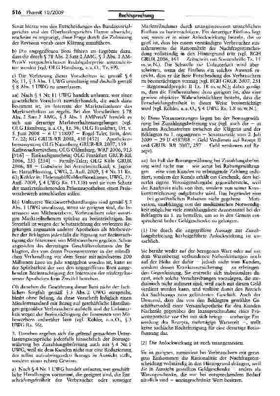 Vorschauseite 6: Zur Arzneimittelpreisbindung für ausländische Versandapotheken