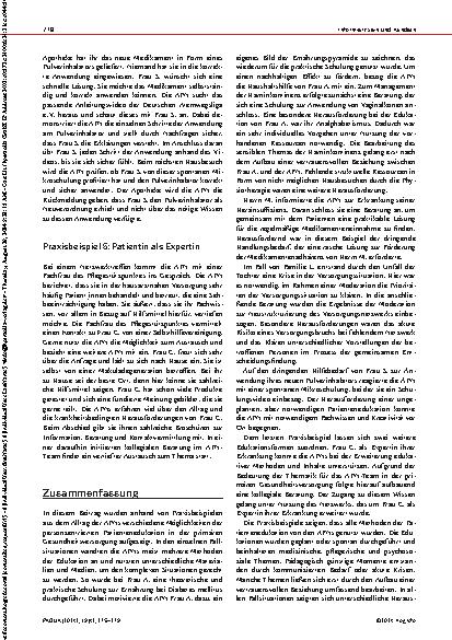 Vorschauseite 4: Patientenedukation in der Primärversorgung: Erfahrungen von Advanced Practice Nurses im Forschungsprojekt FAMOUS