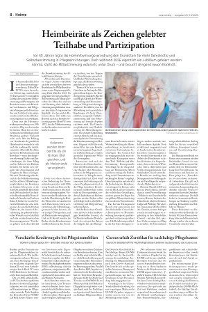 Vorschauseite 1: Heimbeiräte als Zeichen gelebter Teilhabe und Partizipation