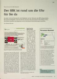 Vorschauseite 1: Der SBK ist rund um die Uhr für Sie da.
