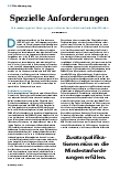 Vorschauseite 1: Spezielle Anforderungen