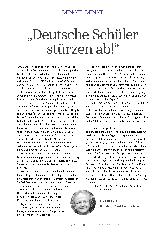 Vorschauseite 1: "Deutsche Schüler stürzen ab!"
