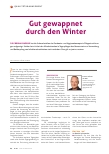 Vorschauseite 1: Gut gewappnet durch den Winter