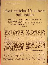 Vorschauseite 1: Zwei-Speicher-Hypothese bei Lipiden