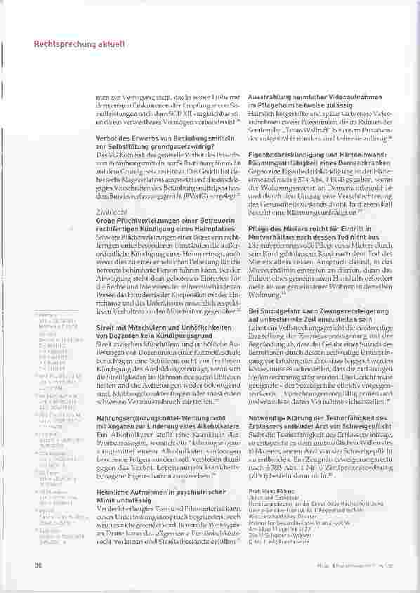 Vorschauseite 3: Corrected: Neues aus der Rechtsprechung