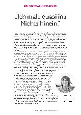 Vorschauseite 1: Ich male quasi ins Nichts hinein.