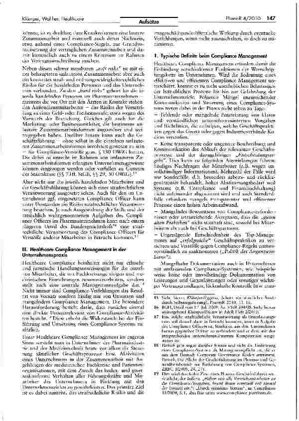 Vorschauseite 3: Audilierung und Zertifizierung von Pharmaunternehmen im Bereich Healthcare Compliance. Konzept und Chance eines innovativen Compliance-Ansatzes