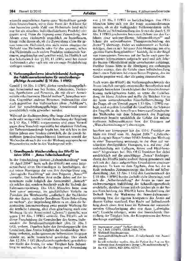Vorschauseite 3: Publikumswerbeverbote - jüngere Rechtsprechung und Tendenzen