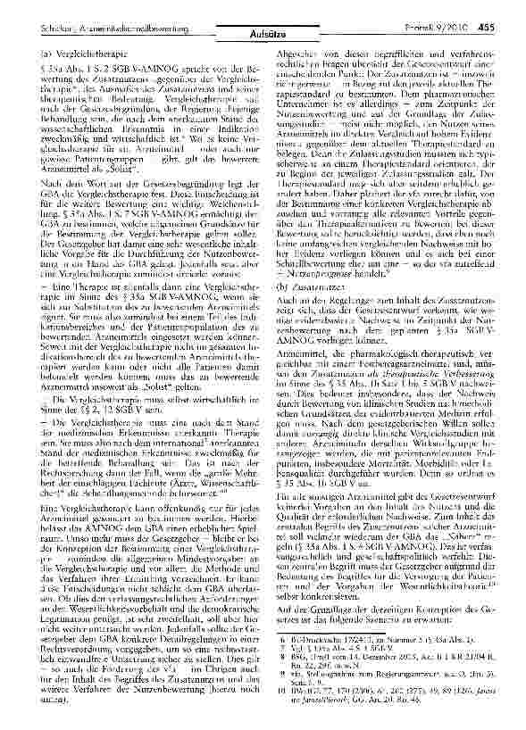 Vorschauseite 4: Arzneimittelschnellbewertung und ihre Folgen nach dem Regierungsentwurf zum AMNOG
