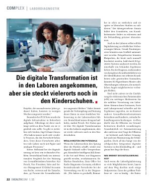 Vorschauseite 3: Labordigitalisierung: Revolution oder Stillstand?