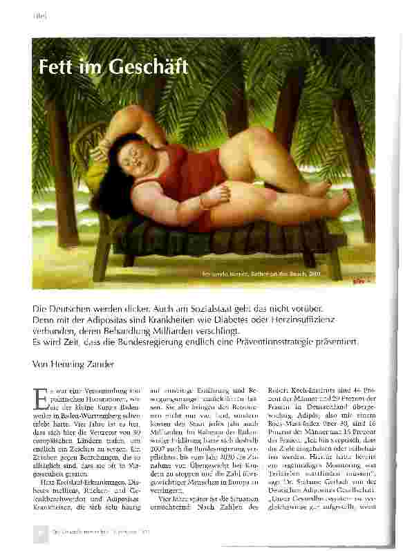 Vorschauseite 1: Fett im Geschäft