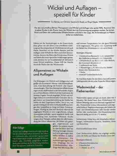 Vorschauseite 1: Wickel und Auflagen | speziell für Kinder
