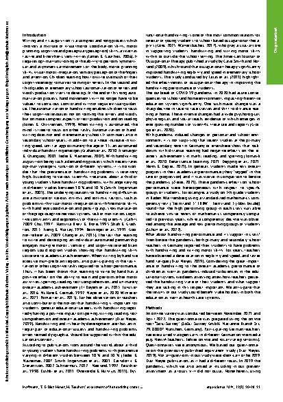 Vorschauseite 2: Beurteilung des Zustands und der Probleme der Handschrift von deutschen Grundund Sekundarschülerinnen durch Lehrkräfte