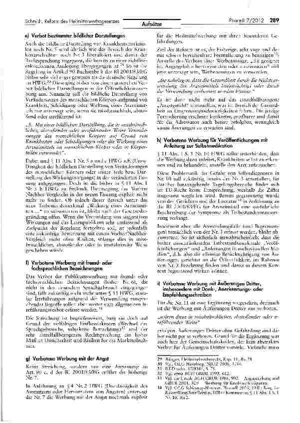 Vorschauseite 5: Heilmittelwerberecht: Vorstellung der Reform des Heilmittelwerbegesetzes