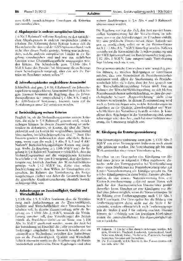 Vorschauseite 6: Die Vereinbarung des Erstattungsbetrages nach § 130b SGB V