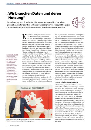 Vorschauseite 1: „Wir brauchen Daten und deren Nutzung“