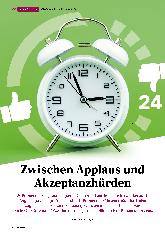 Vorschauseite 1: Zwischen Applaus und Akzeptanzhürden