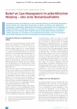 Vorschauseite 1: Bedarf an Case Management im außerklinischen Weaning - eine erste Bestandsaufnahme