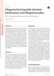 Vorschauseite 1: Pflegerische Empathie (lernen) - Sichtweisen von Pflegelernenden