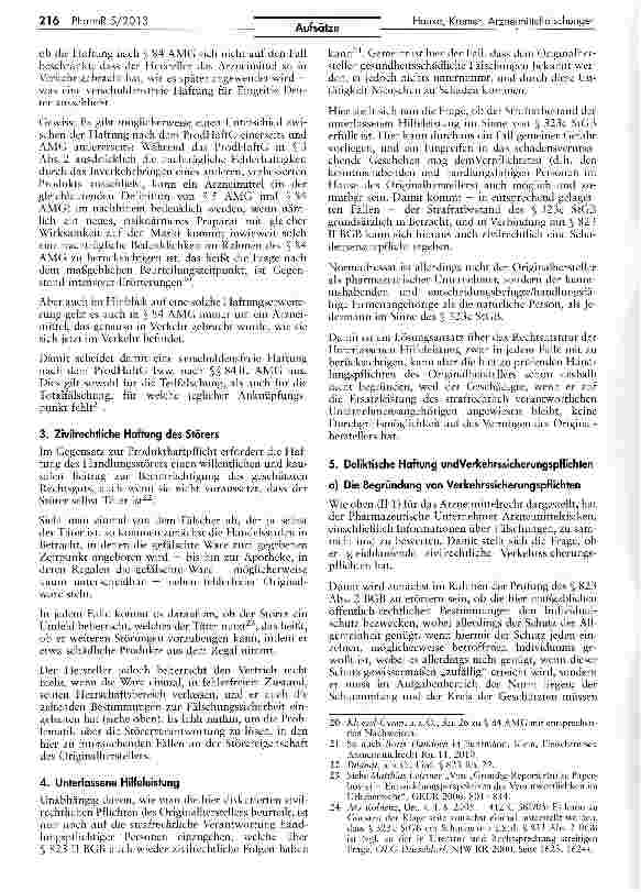 Vorschauseite 4: Arzneimittelfälschungen: Reaktionspflichten und Haftung des Originalherstellers