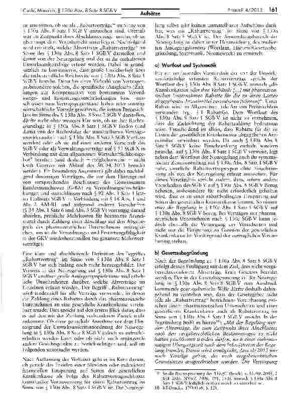 Vorschauseite 3: Auswirkungen der Neuregelung des § 130a Abs. 8 Satz 8 SGB V auf bestehende Arzneimittelrabattverträge