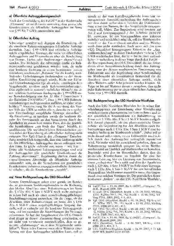 Vorschauseite 6: Auswirkungen der Neuregelung des § 130a Abs. 8 Satz 8 SGB V auf bestehende Arzneimittelrabattverträge