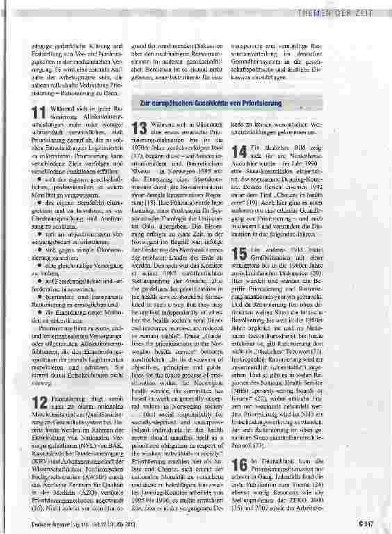 Vorschauseite 4: Arztlich unterstützte Priorisierung ist notwendig und hilfreich
