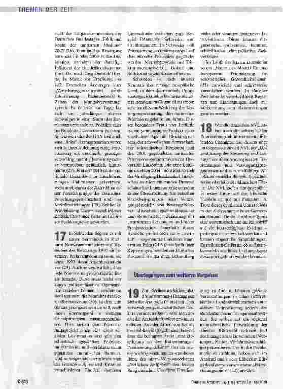 Vorschauseite 5: Arztlich unterstützte Priorisierung ist notwendig und hilfreich