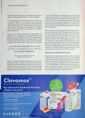Vorschauseite 3: Proteinversorgung im alter Bedarf, Risiken und Strategien