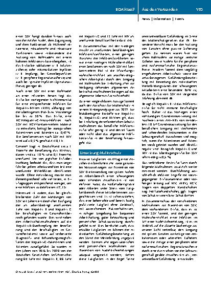 Vorschauseite 3: Mutterschutz: Ein Umgang mit spitzen Kanülen in der Anästhesiologie und Intensivmedizin ist auch in Schwangerschaft und Stillzeit möglich